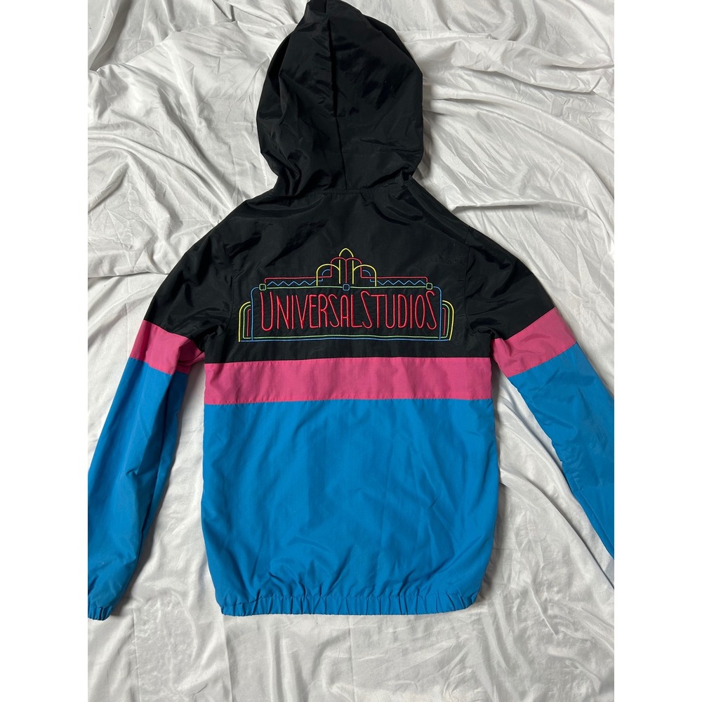 Universal Studios Windbreaker Jacket XS Retro Col… - image 11